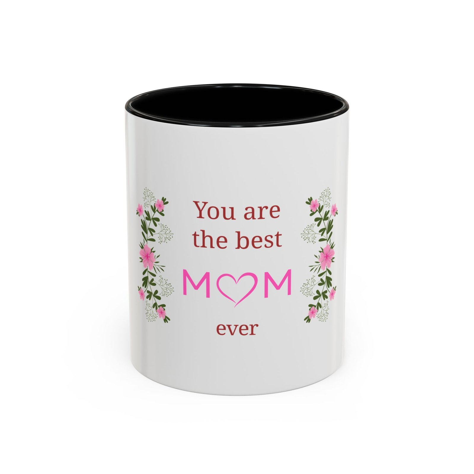 best mom ever accent coffee mug, floral mug gift for mother’s day, birthday gift for mom, inspirational coffee cup, cute kitchen decor