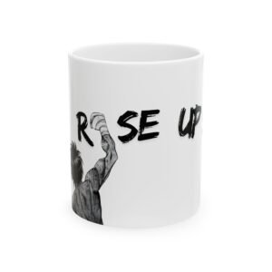 rise up mug – inspirational coffee cup for daily motivation
