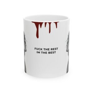 bold statement ceramic mug for coffee lovers, unique gift for him/her, motivational kitchen decor, 11oz/15oz