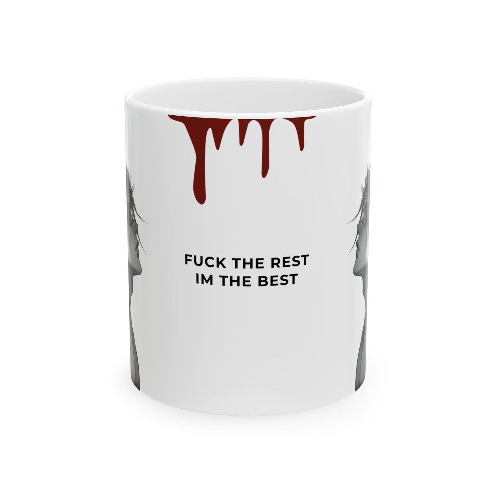 bold statement ceramic mug for coffee lovers, unique gift for him/her, motivational kitchen decor, 11oz/15oz